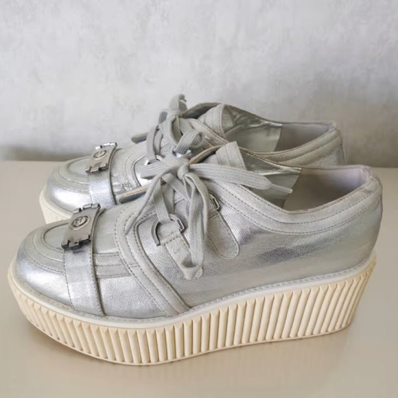 CHANEL Lamé Boy Creepers - Picture 8 of 8